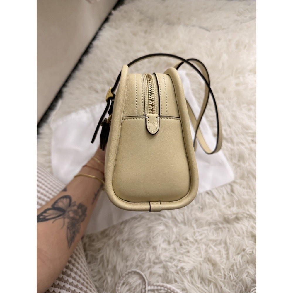 COACH Swing Zip Buckle Detail Satchel Bag in Moon Light Retail $395 - Picture 7 of 9